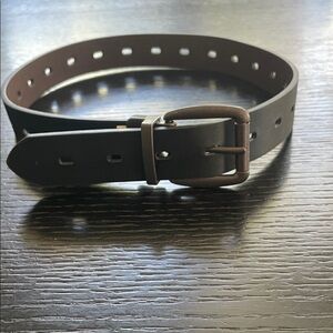 Classic Brown and Black Leather Belt